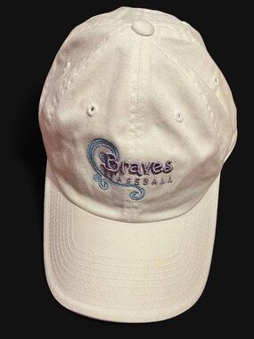 Braves Baseball Embroidered Ivory Cap